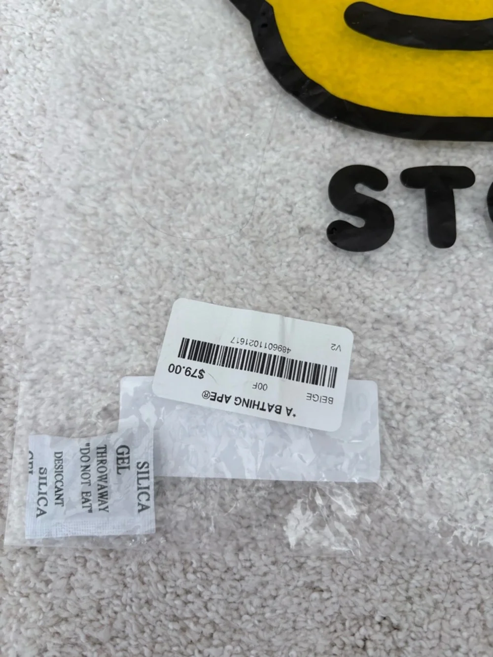 BAPE Bathing Ape Baby Milo zip top storage bag